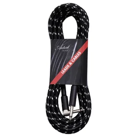 Artist FB15R 15ft (4.5m) Braided Guitar Cable with Right-Angle Tip