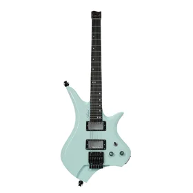 Artist MODRIC Pale Blue Headless Guitar w/ Hand Made Pickups