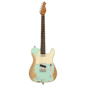 Artist AT53 Vintage Green Aged Electric Guitar w/ Hand Made Pickups