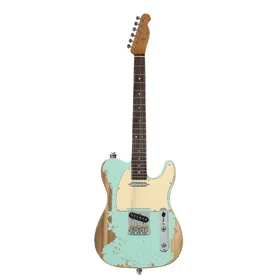 Customer Returned Artist AT53 Vintage Green Relic Electric Guitar w/ Hand Made Pickups
