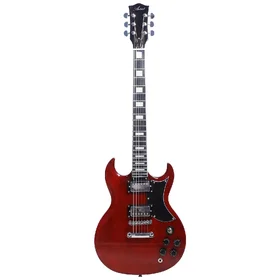 Customer Returned Artist AG100 Red Electric Guitar w/ Bullbucker Pickups