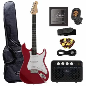 Customer Returned Artist ASP Red Electric Guitar w/ Accessories & Amp