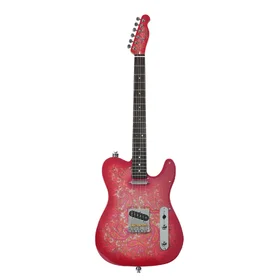 Customer Returned Artist AT73 Pink Paisley Burst Electric Guitar w/ Hand Made Pickups