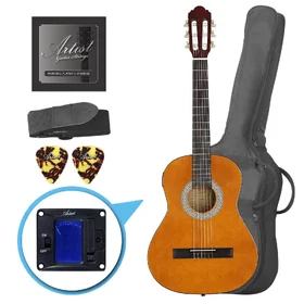 Customer Returned Artist CL34 - 3/4 Size Classical Nylon String Guitar Pack - Amber