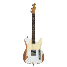 Customer Returned Artist AT53 White Relic Electric Guitar w/ Hand Made Pickups