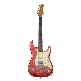 Customer Returned Artist AS72 Red Paisley Aged Electric Guitar w/ Hand-Made Pickups