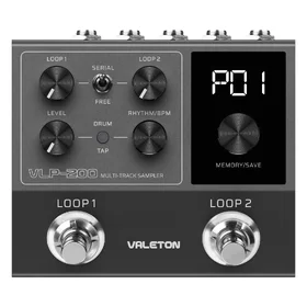 Customer Returned Valeton VLP200 Dual Switch Drum & Loop Effects Pedal
