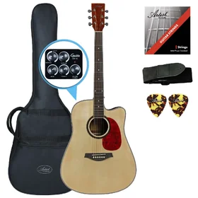 Customer Returned Artist LSPFX Natural Acoustic-Electric Guitar w/ Inbuilt FX & Speaker