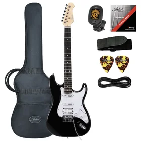 Customer Returned Artist AS1 Black Electric Guitar w/HSS Pickups & Accessories
