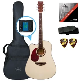 Customer Returned Artist LSPCL Left Handed Beginner Acoustic Guitar Pack