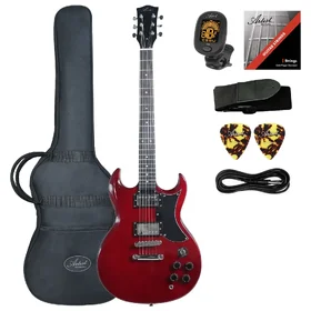 Customer Returned Artist AG1 Red Electric Guitar w/ Humbucker Pickups & Accessories