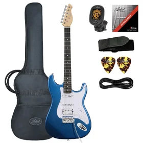 Customer Returned Artist AS1 Metallic Blue Electric Guitar w/ HSS Pickups & Accessories