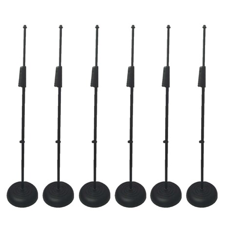 Artist MS069-6PK Straight Mic Stand with Clutch - 6 Pack