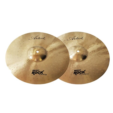 Artist BRH14 Hi Hat Cymbal Pair Bright Rock 14 INCH