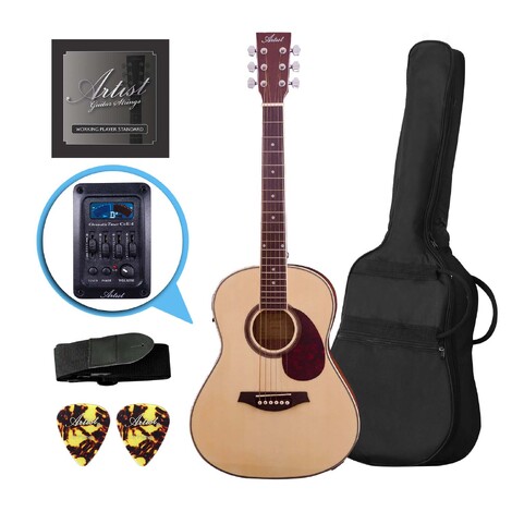 Artist LSP34EQ 3/4 Sized Beginner Acoustic Guitar Pack with EQ 