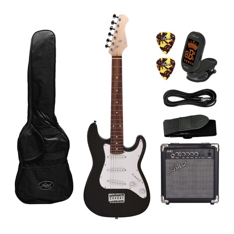 Artist MiniS 3/4 Size Electric Guitar + Accessories +10 Watt Amp