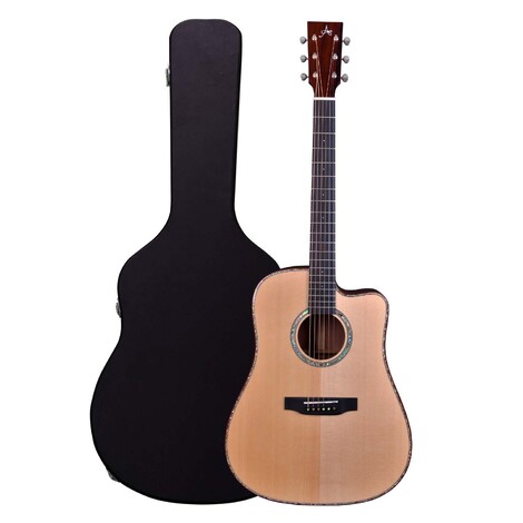Artist DRS10EQ Solid Wood Dreadnought Acoustic Guitar + EQ + Case