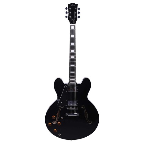 Artist BLACK58 Black Left Handed Semi Hollow Electric Guitar