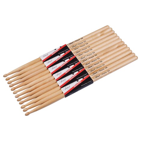 Artist DSM5A Maple Drumsticks with Wooden Tips 6 Pairs
