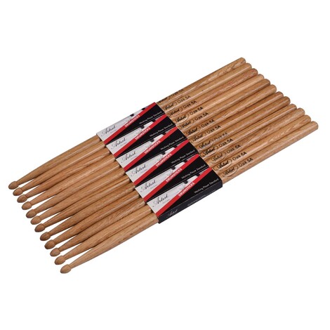 Artist DSO5A Oak Drumsticks with Wooden Tips 6 Pairs