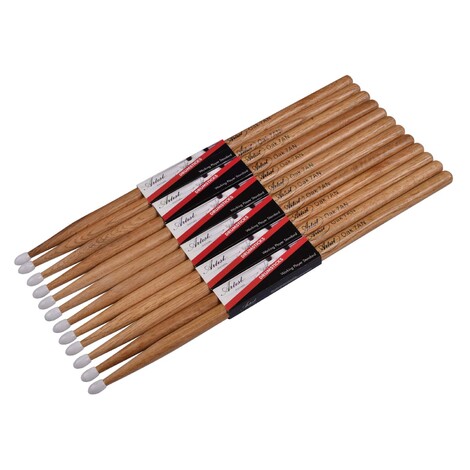 Artist DSO7AN Oak Drumsticks with Nylon Tips 6 Pairs