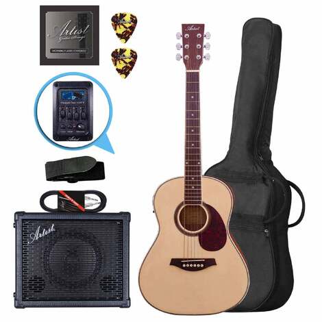 Artist LSP34EQ 3/4 Acoustic Pack with EQ + BSK20 Amp and Lead