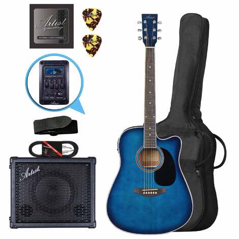 Artist LSPCEQTBB Acoustic Electric Pack with EQ + BSK20 Amp and Lead