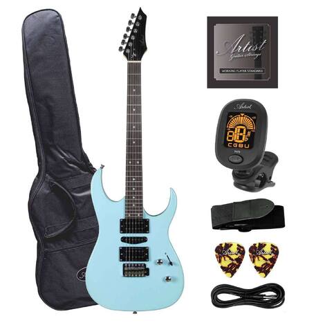 Artist SS45 Sonic Blue Electric Guitar Plus Accessories