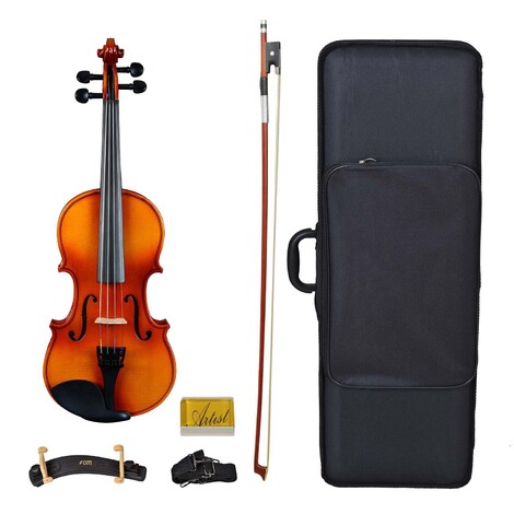 Customer Returned Artist SVN14 Solid Wood Student Violin Package 1/4 Size